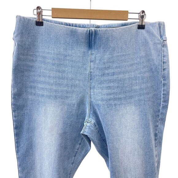 Soft Surroundings‎ Petite Pull-on Skinny Stretch Jean Light Blue Womens PXL - Picture 10 of 10